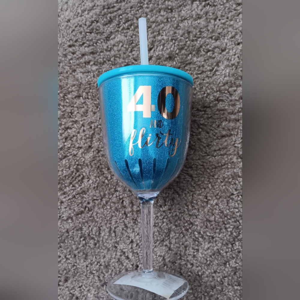 3 For $13💛Forty and Flirty Plastic Wine Cup
